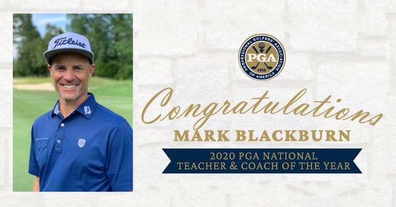 Greystones Mark Blackburn Named 2020 PGA National Teacher & Coach of the Year