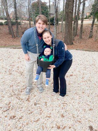 Jeff & Abby Heinke with their son